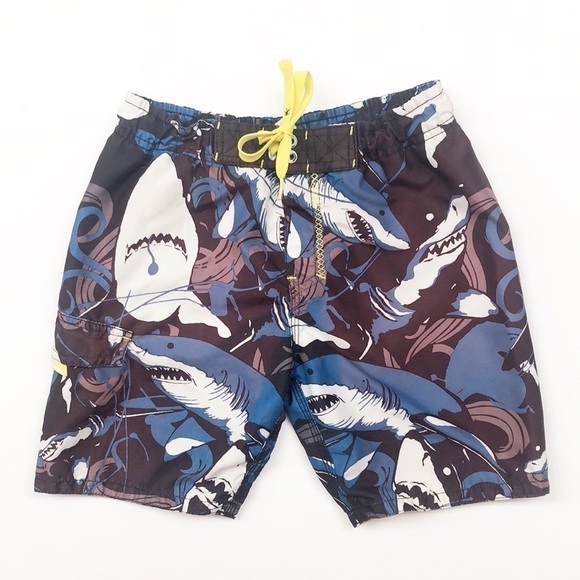 Mossimo Supply Co. shark print little boys swim trunks - Picture 1 of 4
